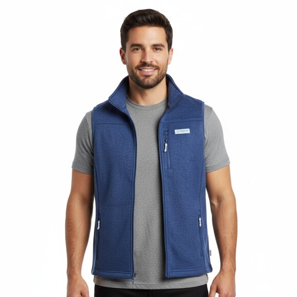 NEW Magellan Outdoors Men's Fleece Full-Zip Vest - Picture 1 of 7